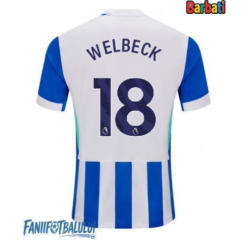 Brighton Danny Welbeck #18 Tricou Fotbal Replică 2025-26 Barbati Acasa Brighton Danny Welbeck #18 Tricou Fotbal Replică 2025-26 Barbati Acasa